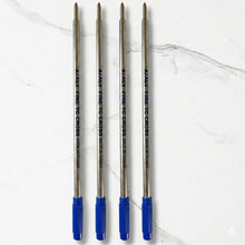 Ballpen Bazaar  Ballpen Bazaar Cross Compatible 1 MM Blue Ink Refill Set of 4 | Smooth Writing Ball Pen Refills | Long Lasting Blue Ink Replacement with Name Engraving