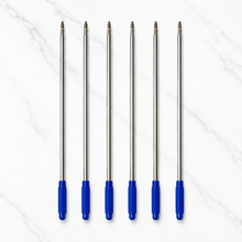 Ballpen Bazaar  Ballpen Bazaar Cross Compatible 1 MM Blue Ink Refill Set of 6 | Smooth Writing Ball Pen Refills | Long Lasting Blue Ink Replacement with Name Engraving