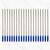 Ballpen Bazaar Cross Compatible 1MM Blue Ink Refill Pack of 20 | Smooth Writing Ball Pen Refills