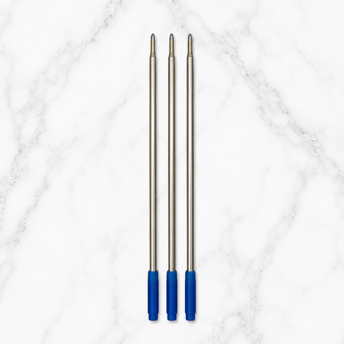 Ballpen Bazaar  Ballpen Bazaar Cross Compatible 1mm Blue Ink Refills Pack of 3 | Smooth Writing Metal Pen Refill Replacement with Name Engraving