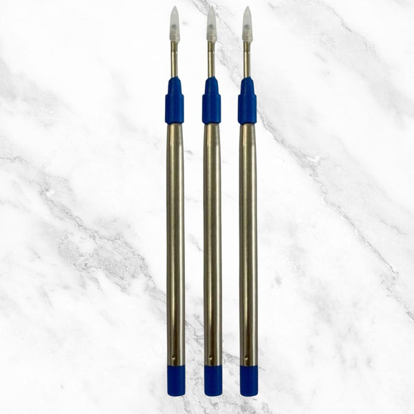 Ballpen Bazaar  Ballpen Bazaar Jumbo Jotter Blue Ink Refills Pack of 3 | Smooth Writing Ball Pen Replacement Refills with Name Engraving
