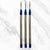 Ballpen Bazaar Jumbo Jotter Blue Ink Refills Pack of 3 | Smooth Writing Ball Pen Replacement Refills