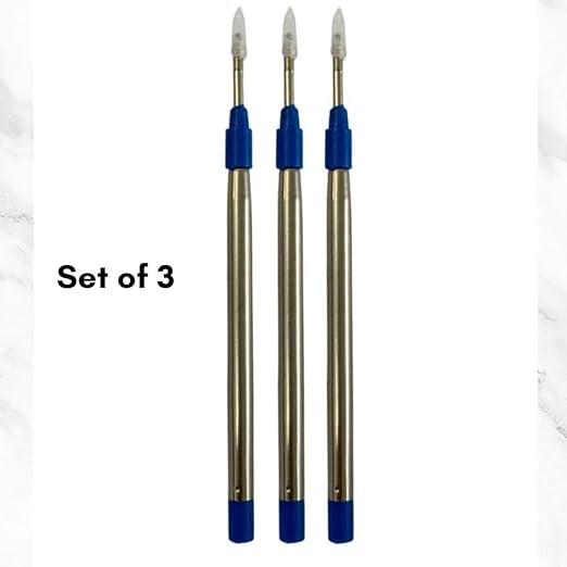 Ballpen Bazaar  Ballpen Bazaar Jumbo Jotter Blue Ink Refills Pack of 3 | Smooth Writing Ball Pen Replacement Refills with Name Engraving
