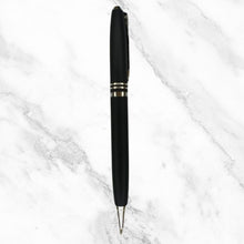 Ballpen Bazaar  Ballpen Bazaar Matt Black Ball Pen with Silver Clip Twist Mechanism Blue Ink | 1 Pen + 1 Extra Refill with Name Engraving