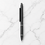 Ballpen Bazaar Matt Black Designer Ball Pen with Black Grip & Black Clip | Click Mechanism | Smooth Blue Ink Writing Pen | Executive Everyday Ballpoint Pen