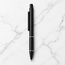 Ballpen Bazaar  Ballpen Bazaar Matt Black Designer Ball Pen with Black Grip & Black Clip | Click Mechanism | Smooth Blue Ink Writing Pen | Executive Everyday Ballpoint Pen with Name Engraving