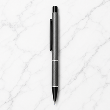 Ballpen Bazaar  Ballpen Bazaar Matt Gunmetal Body Ball Pen with Glossy Black Clip | Click Mechanism | Blue Ink | 1 Free Refill | 1 Pc with Name Engraving