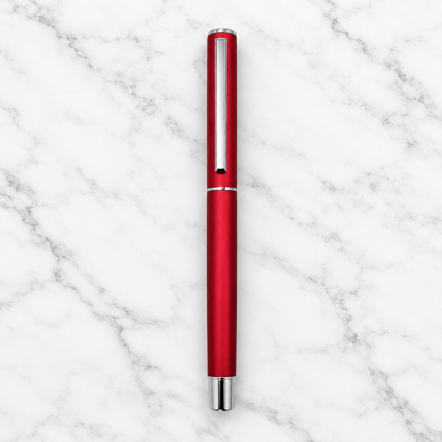 Set of 3 Openable Metal Ball Pens – Matt Red, Matt Blue & Matt Black, Blue Ink, 3 Free Refills, Executive Gift Pen  — Ballpen Bazaar