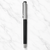 Ballpen Bazaar Metallic Glossy Black Ball Pen with Silver Cap | Openable Metal Ball Pen | Blue Ink | 1 Pen with 1 Extra Refill