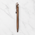 Ballpen Bazaar Metallic Glossy Brown Ball Pen with Brown Designer Shape Clip | Click Mechanism | Blue Ink | 1 Pen with 1 Extra Blue Refill | Premium Metal Writing Pen