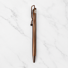Ballpen Bazaar  Ballpen Bazaar Metallic Glossy Brown Ball Pen with Brown Designer Shape Clip | Click Mechanism | Blue Ink | 1 Pen with 1 Extra Blue Refill | Premium Metal Writing Pen with Name Engraving