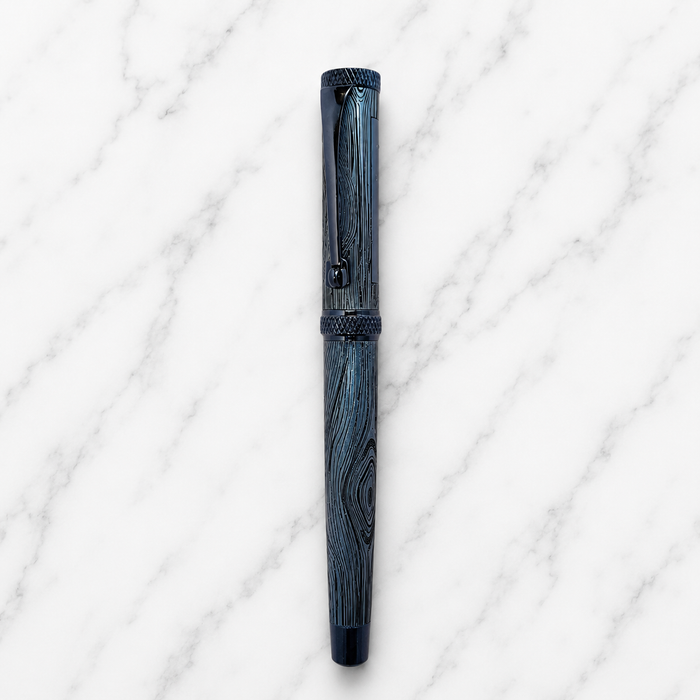 Ballpen Bazaar  Ballpen Bazaar Metallic Glossy Designer Blue Ball Pen with Designer Blue Cap | Openable Metal Ball Pen | Blue Ink | 1 Pen with 1 Free Extra Blue Refill with Name Engraving