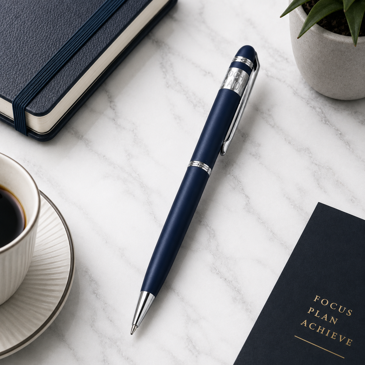 Ballpen Bazaar  Ballpen Bazaar Metallic Glossy Gunmetal Ball Pen with Silver Clip | Twist Mechanism | Blue Ink | Premium Metal Executive Pen | 1 Pen with 1 Free Extra Refill with Name Engraving