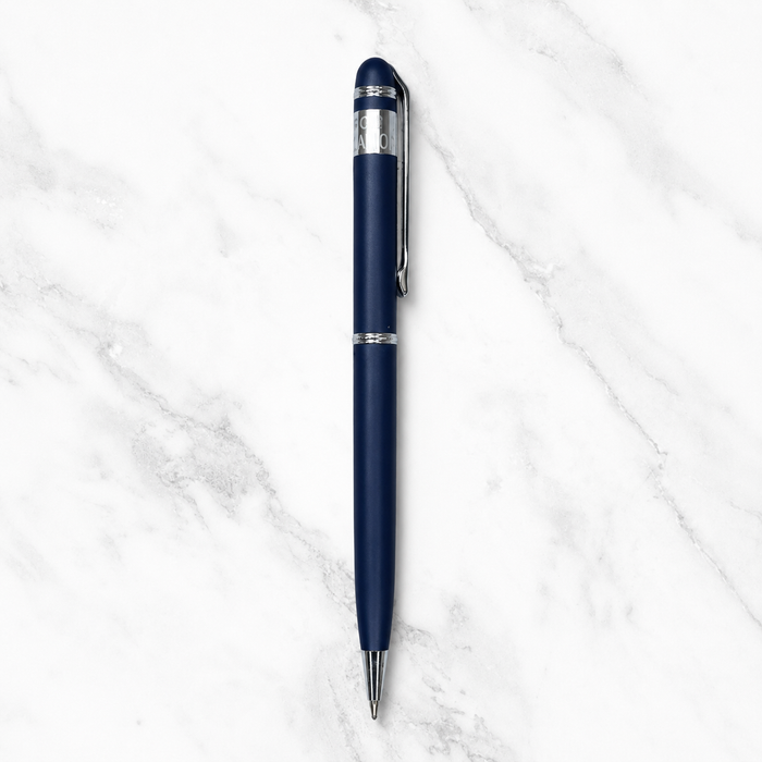 Ballpen Bazaar  Ballpen Bazaar Metallic Glossy Gunmetal Ball Pen with Silver Clip | Twist Mechanism | Blue Ink | Premium Metal Executive Pen | 1 Pen with 1 Free Extra Refill with Name Engraving