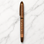Ballpen Bazaar Metallic Glossy Rose Gold Ball Pen with Brown Rectangle Design & Rose Gold Designer Cap | Openable Mechanism | Blue Ink | 1 Pen + 1 Extra Refill