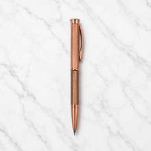 Ballpen Bazaar  Ballpen Bazaar Metallic Glossy Rose Gold Mini Ball Pen with Copper Clip | Twist Mechanism | Blue Ink | 1 Pen with 1 Extra Refill with Name Engraving