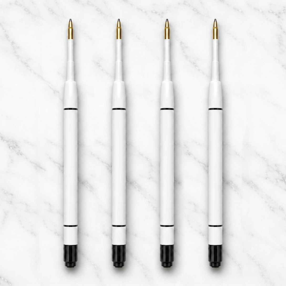 Ballpen Bazaar  Ballpen Bazaar Plastic Jotter 0.6MM Black Ink Refill Pack of 4 | Smooth Writing Pen Refills Compatible with Jotter Pens with Name Engraving