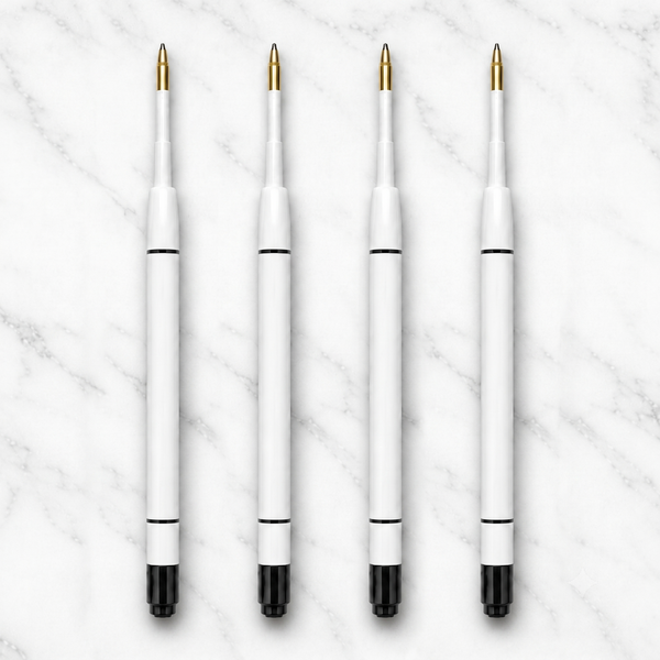 Ballpen Bazaar  Ballpen Bazaar Plastic Jotter 0.6MM Black Ink Refill Pack of 4 | Smooth Writing Pen Refills Compatible with Jotter Pens with Name Engraving