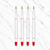 Ballpen Bazaar Plastic Jotter 0.6MM Red Ink Refill Set of 4 | Smooth Writing Ball Pen Refills | Compatible Jotter Style Refill