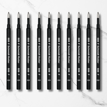 Ballpen Bazaar  Ballpen Bazaar Schmidt 888F Roller Refill Black Ink | German Quality Non-Dry Smooth Writing Pen Refills | Pack of 10 with Name Engraving