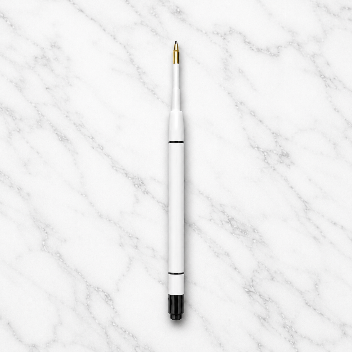 0.6 mm black ink plastic jotter refill for compatible ball pens