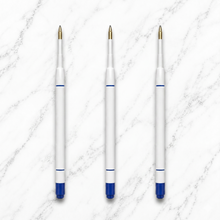 Ballpen Bazaar  Ballpen Bazaar Set of 3 Plastic Jotter Refills 0.6mm Blue Ink | Smooth Writing Ball Pen Refills | Fine Point Replacement Refills for Jotter Pens with Name Engraving