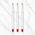 Ballpen Bazaar Set of 3 Plastic Jotter Refills 0.6mm Red Ink | Smooth Writing Ball Pen Refills | Fine Point Replacement Refills for Jotter Pens