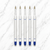 Ballpen Bazaar Set of 6 Plastic Jotter Blue Ink Refills 0.6 MM Tip | Smooth Writing Ball Pen Refills | Blue Ink Replacement Refills for Jotter Pens