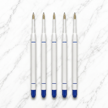 Ballpen Bazaar  Ballpen Bazaar Set of 6 Plastic Jotter Blue Ink Refills 1 MM Tip | Smooth Writing Ball Pen Refills | Blue Ink Replacement Refills for Jotter Pens with Name Engraving