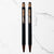 Ballpen Bazaar Stylus Matt Black Ball Pen with Copper Clip Click Mechanism Blue Ink | 2 Pens with 2 Extra Refills