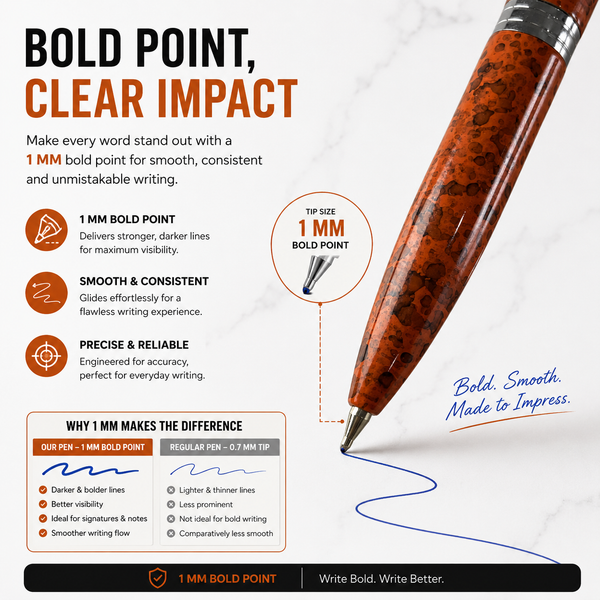 Ballpen Bazaar  Ballpen Bazaar Stylus Metallic Glossy Designer Orange Mini Ball Pen with Silver Clip Twist Mechanism Blue Ink 1 Pen with 1 Extra Refill with Name Engraving