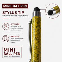 Ballpen Bazaar  Ballpen Bazaar Stylus Metallic Glossy Designer Yellow Ball Pen with Silver Clip Twist Mechanism Mini Pen Blue Ink with 1 Extra Refill with Name Engraving