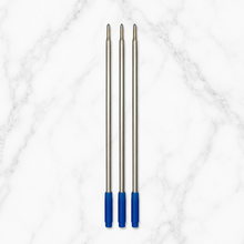 Ballpen Bazaar Cross Compatible 1 MM Blue Ink Refills Pack of 3 | Smooth Writing Metal Ball Pen Refill Replacement