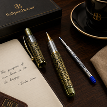 Ballpen Bazaar  Designer Golden Ball Pen – Openable Mechanism with Name Engraving
