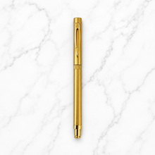 Metallic Gold Ball Pen – Blue Ink Valentine Gift | BallPenBazaar
