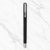Ballpen Bazaar Matt Black Ball Pen with Black Cap & Silver Clip | Openable Cap Mechanism | Smooth Blue Ink Writing Pen | Premium Executive Ballpoint Pen | 1 Pc