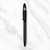 Ballpen Bazaar Matt Black Ball Pen with White Lining Design | Twist Mechanism | Smooth Blue Ink Writing Pen | Premium Executive Ballpoint Pen | 1 Pc