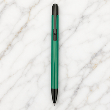 Ballpen Bazaar Matt Green Ball Pen with Black Clip | Click Mechanism | Smooth Blue Ink | Premium Lightweight Writing Pen for Office School College & Daily Use