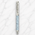 Ballpen Bazaar Metallic Blue Square Body Ball Pen with Silver Cap | Openable Mechanism | Blue Ink | Premium Metal Writing Pen