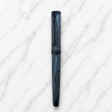Metallic Glossy Mercury Blue Ball Pen – Blue Cap