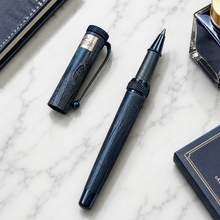 Metallic Glossy Mercury Blue Ball Pen – Blue Cap