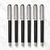 Ballpen Bazaar Metallic Glossy Black Ball Pen with Silver Cap | Openable Mechanism | Smooth Blue Ink | Premium Metal Pen Set of 5