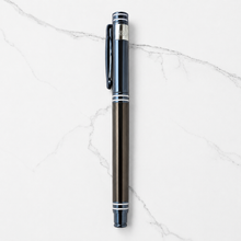 Metallic Glossy Blue Body with Gun Metal Shadow Ball Pen -...