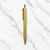 Ballpen Bazaar Metallic Glossy Gold Colour Ball Pen with Gold Colour Clip | Click Mechanism | Smooth Blue Ink Writing Pen | Premium Executive Ballpoint Pen | 1 Pc