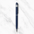 Ballpen Bazaar Metallic Glossy Gunmetal Ball Pen with Silver Clip | Twist Mechanism | Smooth Blue Ink Writing Pen | Premium Executive Ballpoint Pen
