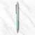 Ballpen Bazaar Metallic Glossy Light Green Ball Pen with Silver Clip | Click Mechanism | Smooth Black Ink Writing Pen | Premium Executive Ballpoint Pen | 1 Pc