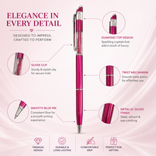 Metallic Pink Diamond Ball Pen | Valentine Gift Pen