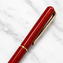 Metallic Glossy Designer Red Mini Ball Pen – Gold Clip