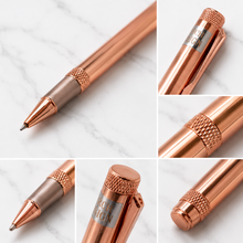 Metallic Glossy Rose Gold Ball Pen – Openable Cap | Blue Ink
