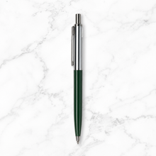 Silver & Green Ball Pen – Blue Ink | Stylish Click Pen